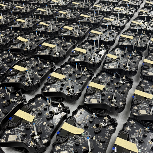 VANDAL racing hardware electronics during production and assembly