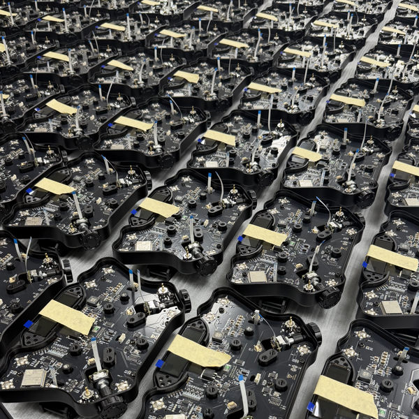 VANDAL racing hardware electronics during production and assembly