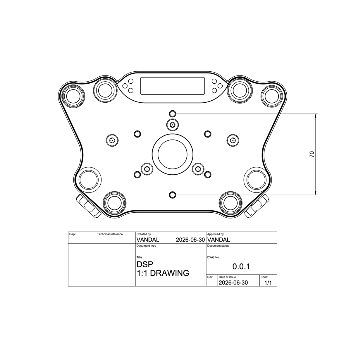 Vandal OEM Motorsport Steering Wheel - BMW F Series